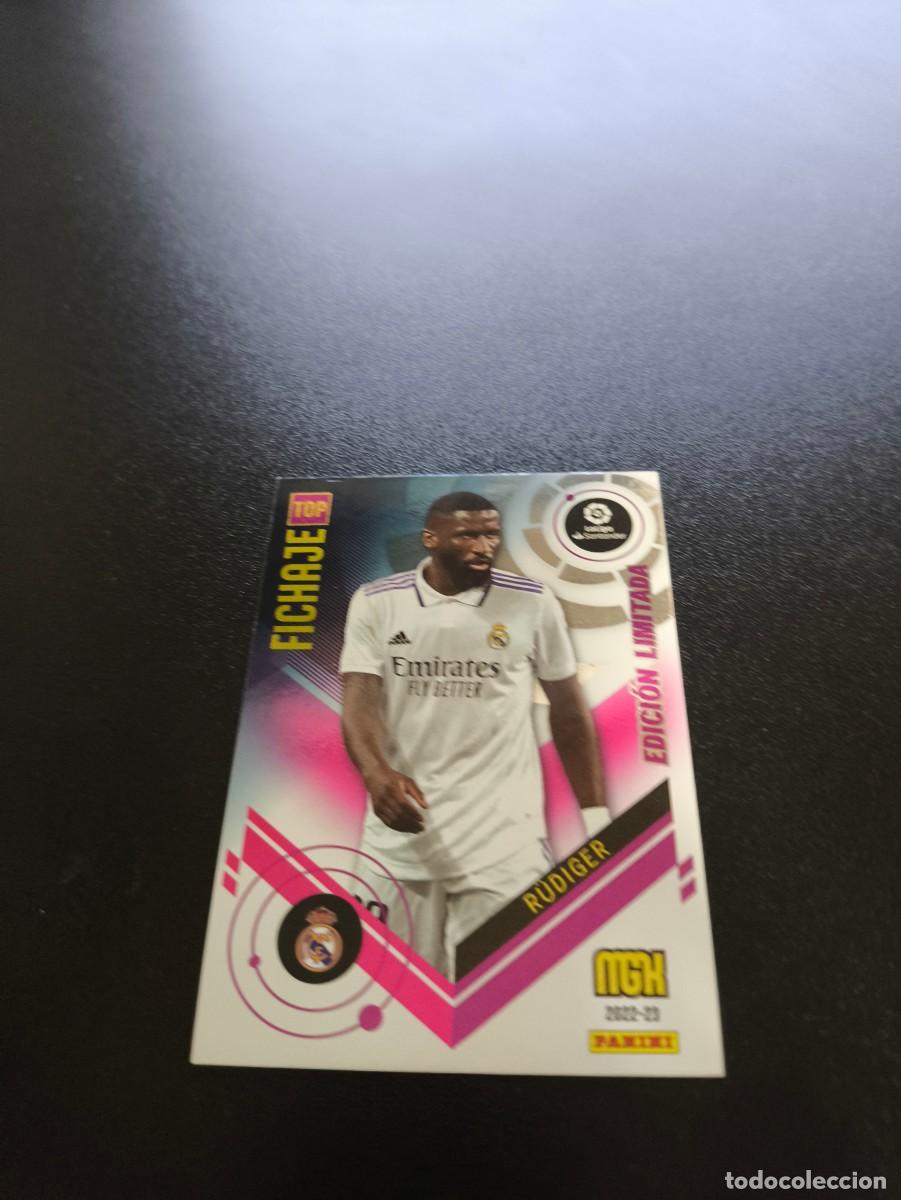 Cromos de f&uacute;tbol: RUDIGER REAL MADRID EDICION LIMITADA PANINI LIGA MEGACRACKS MGK 2022 2023 22 23 NO ESTE