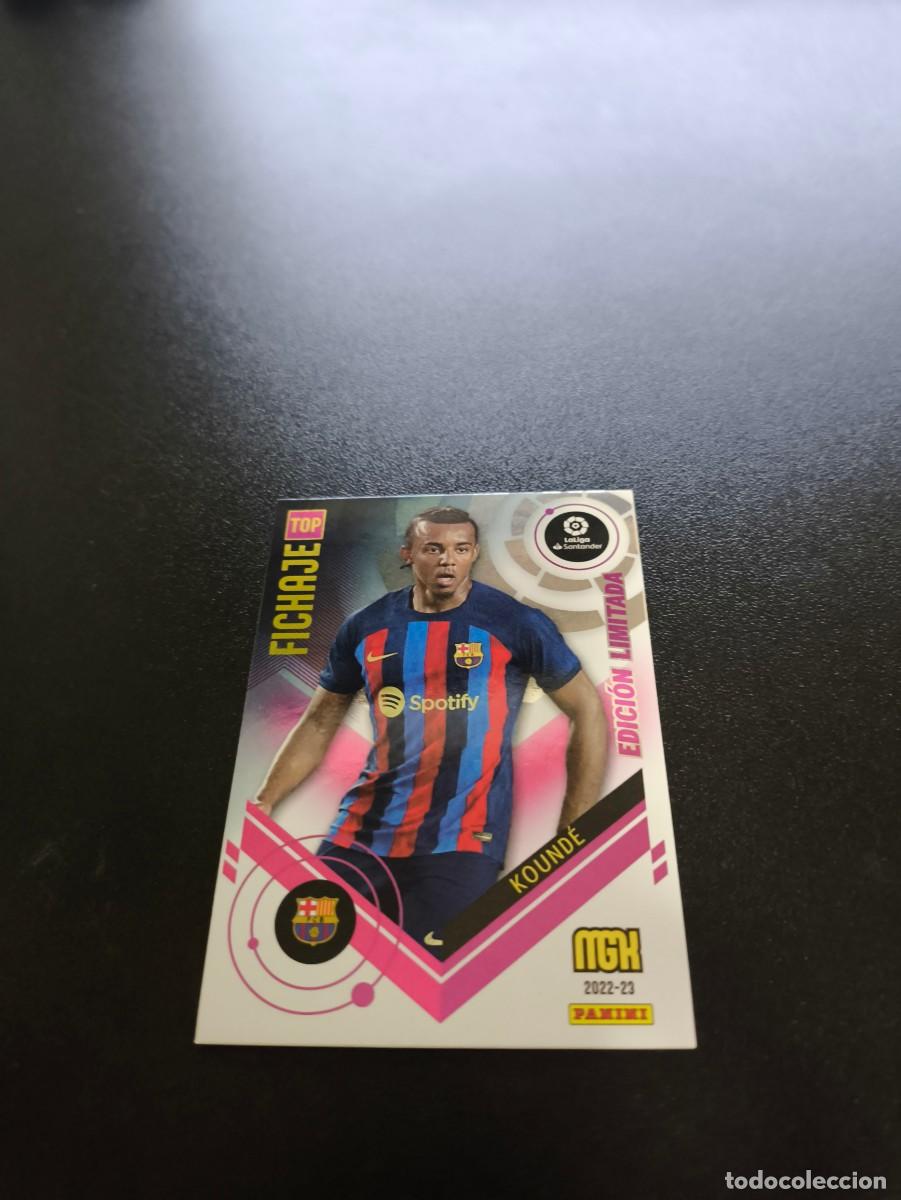 Cromos de f&uacute;tbol: KOUNDE BARCELONA EDICION LIMITADA PANINI LIGA MEGACRACKS MGK 2022 2023 22 23 NO ESTE