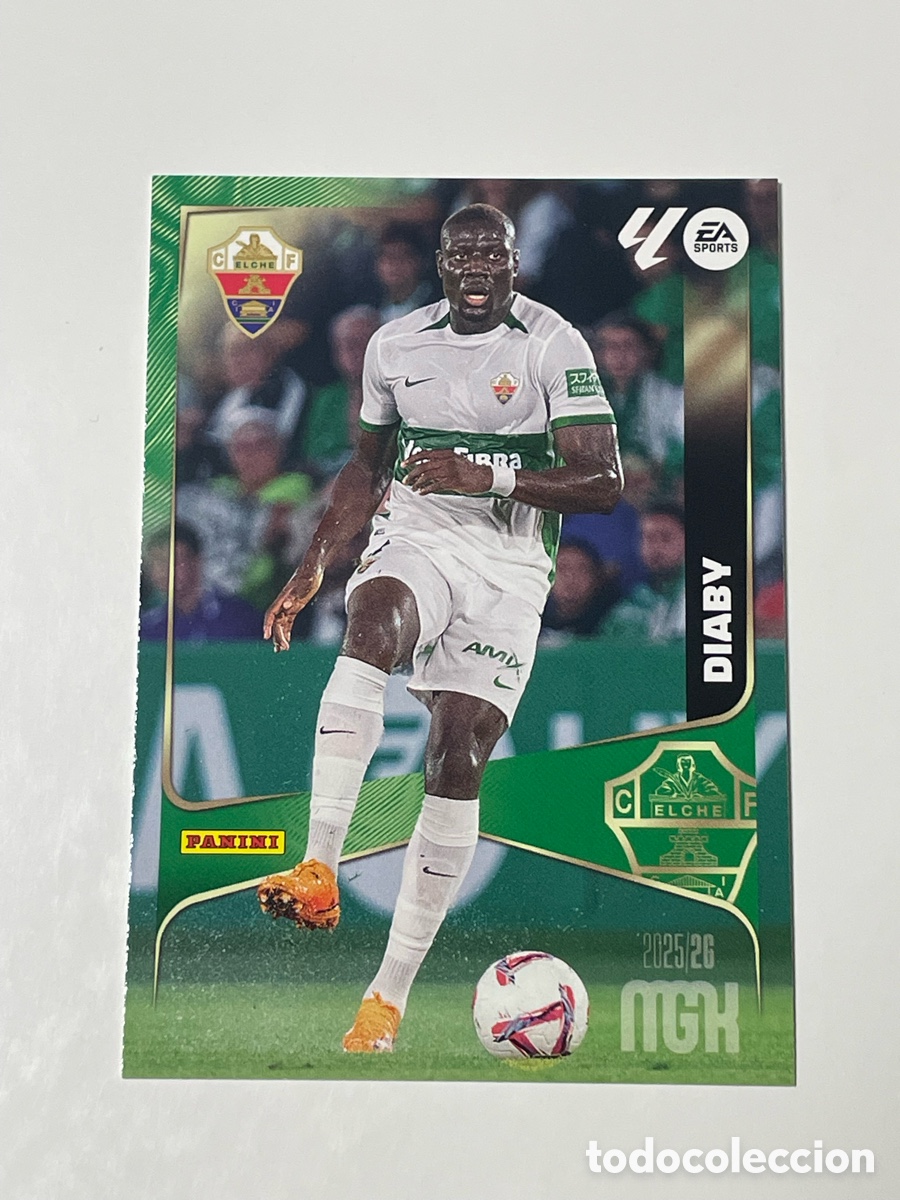 Cromos de f&uacute;tbol: Bambo Diaby Elche Panini Megacracks 2025/26 #132