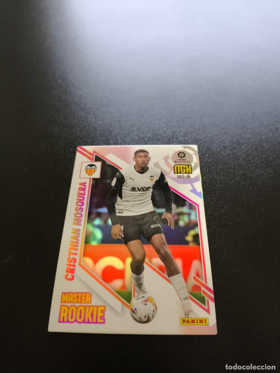 Cromos de f&uacute;tbol: 411 Cristhian Mosquera VALENCIA MASTER ROOKIE PANINI LIGA MEGACRACKS MGK 2022 2023 22 23 NO ESTE