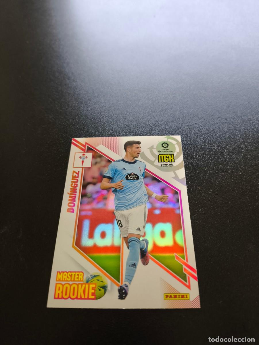 Cromos de f&uacute;tbol: 412 Dom&iacute;nguez CELTA MASTER ROOKIE PANINI LIGA MEGACRACKS MGK 2022 2023 22 23 NO ESTE