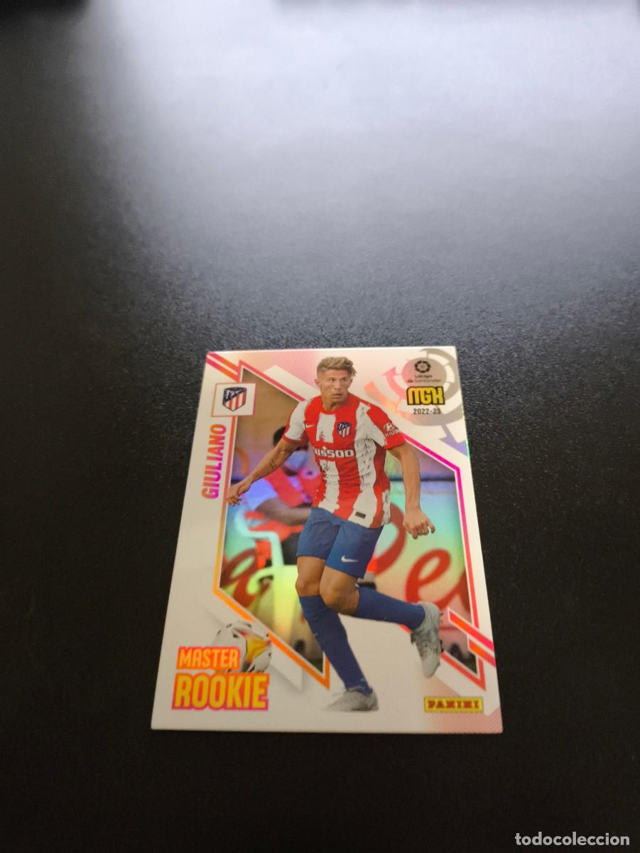 Cromos de f&uacute;tbol: 414 Giuliano SIMEONE ATLETICO MADRID MASTER ROOKIE PANINI LIGA MEGACRACKS MGK 2022 2023 22 23 N ESTE