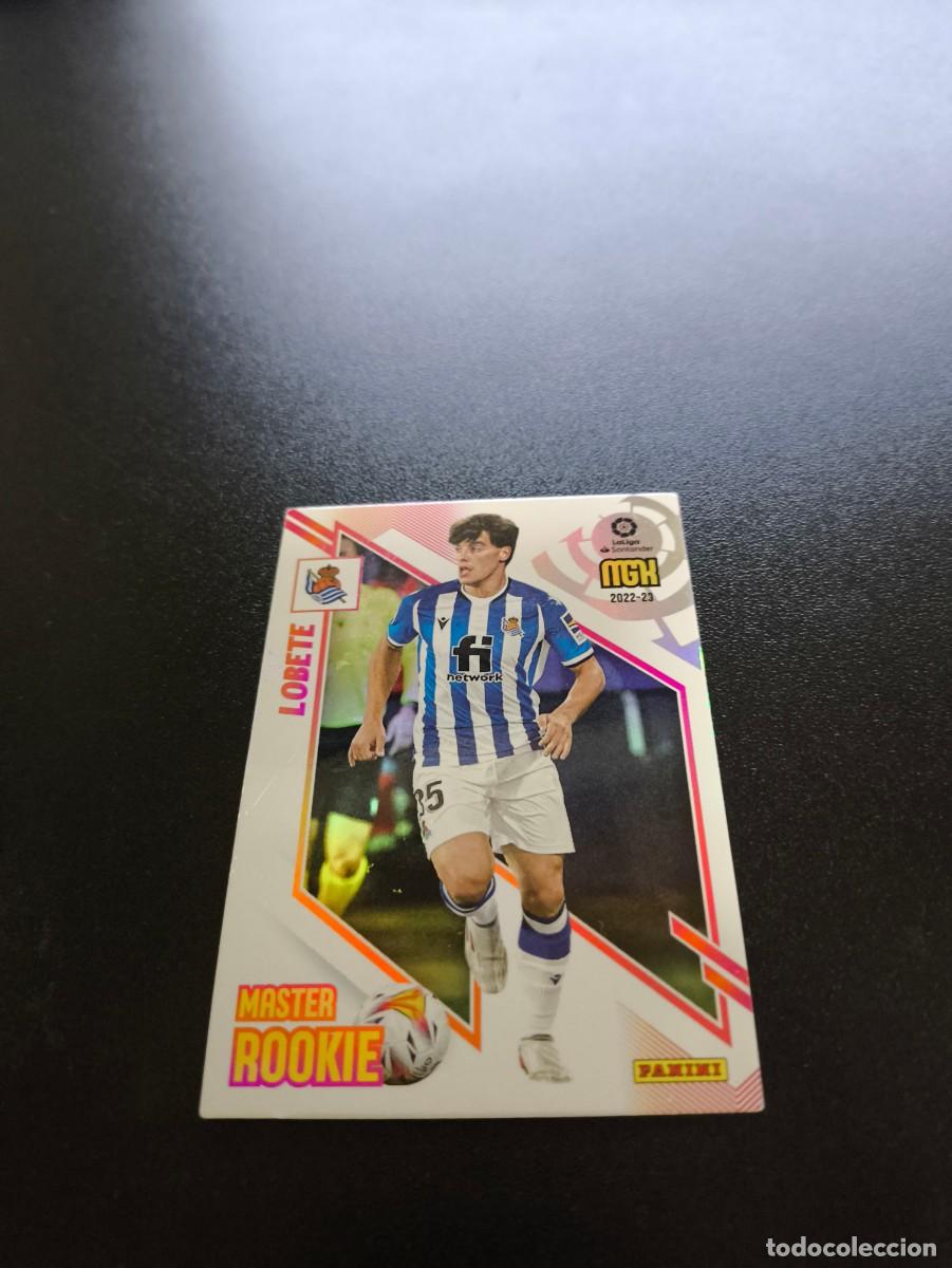 Cromos de f&uacute;tbol: 424 Lobete REAL SOCIEDAD MASTER ROOKIE PANINI LIGA MEGACRACKS MGK 2022 2023 22 23 NO ESTE