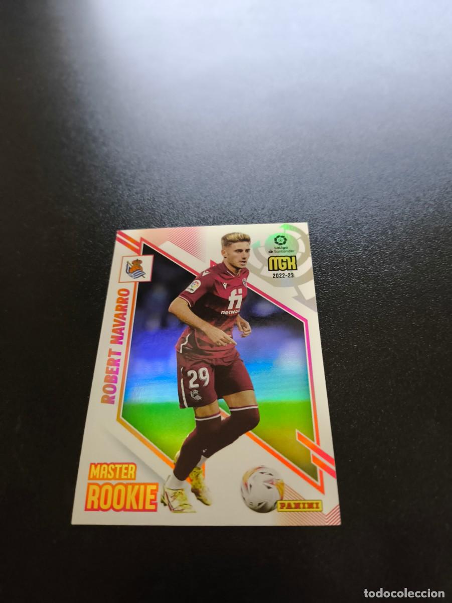 Cromos de f&uacute;tbol: 429 Robert Navarro REAL SOCIEDAD MASTER ROOKIE PANINI LIGA MEGACRACKS MGK 2022 2023 22 23 NO ESTE