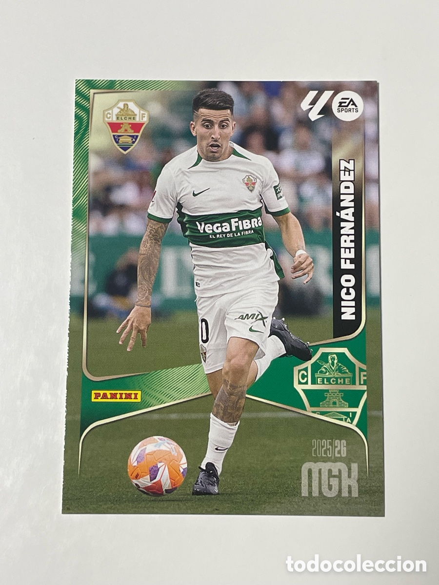Cromos de f&uacute;tbol: Nico Fern&aacute;ndez Elche Panini Megracacks 2025/26 #139
