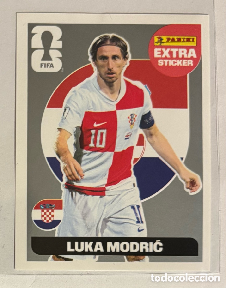 Cromos de f&uacute;tbol: LUKA MODRIC (CROACIA). CROMO EXTRA STICKER PLATA PANINI FIFA WORLD CUP 2026.