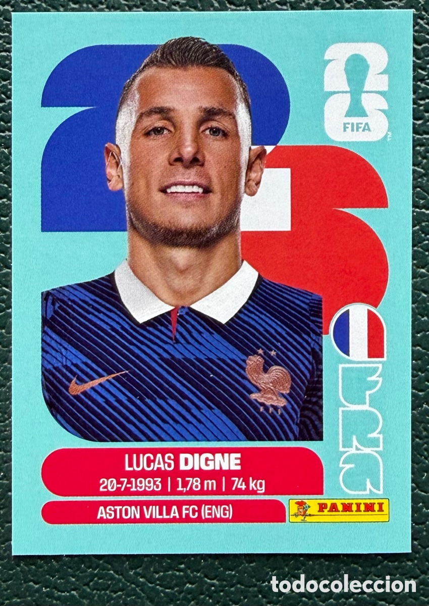 Figurine di Calcio: FRA 8 LUCAS DIGNE FRANCIA CROMOS ALBUM FIFA WORLD CUP MUNDIAL 2026 PANINI