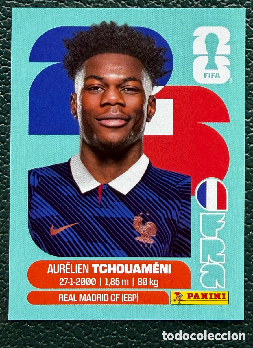 Football Stickers: FRA 9 AURELIEN TCHOUAMENI FRANCIA CROMOS ALBUM FIFA WORLD CUP MUNDIAL 2026 PANINI