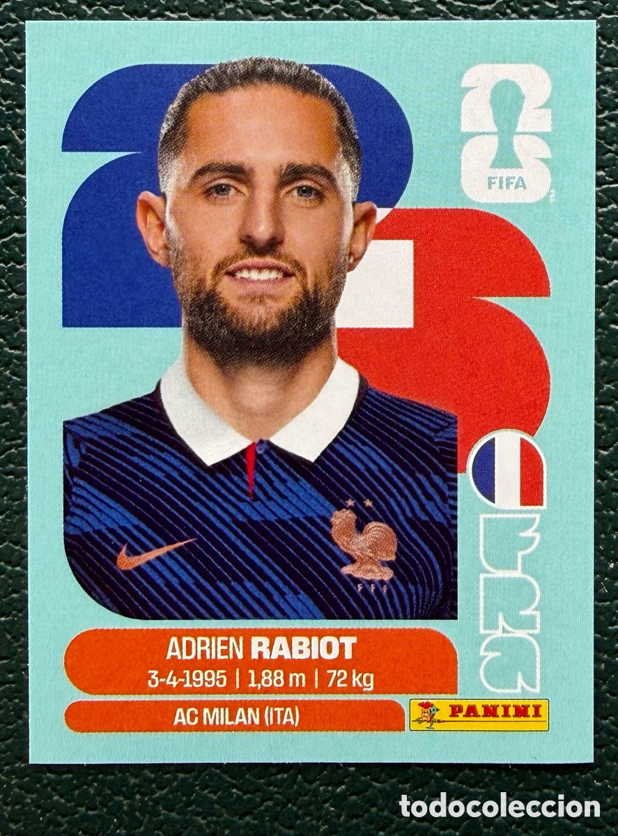 Football Stickers: FRA 12 ADRIEN RABIOT FRANCIA CROMOS ALBUM FIFA WORLD CUP MUNDIAL 2026 PANINI