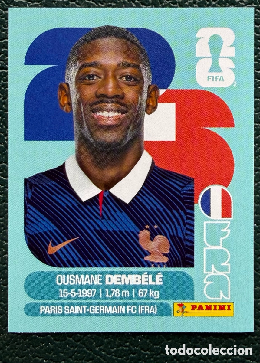 Football Stickers: FRA 15 OUSMANE DEMBELE FRANCIA CROMOS ALBUM FIFA WORLD CUP MUNDIAL 2026 PANINI