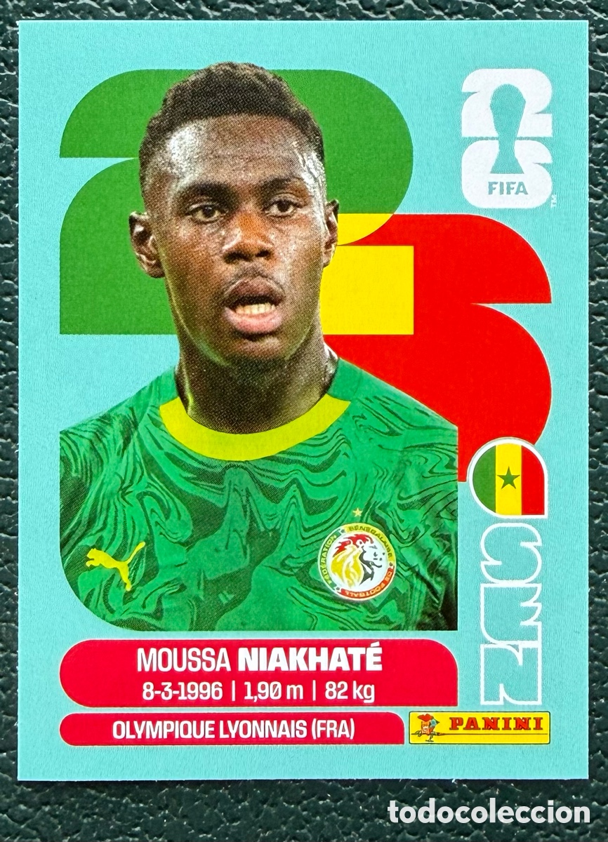 Cromos de f&uacute;tbol: SEN 4 MOUSSA NIAKHATE SENEGAL CROMOS ALBUM FIFA WORLD CUP MUNDIAL 2026 PANINI