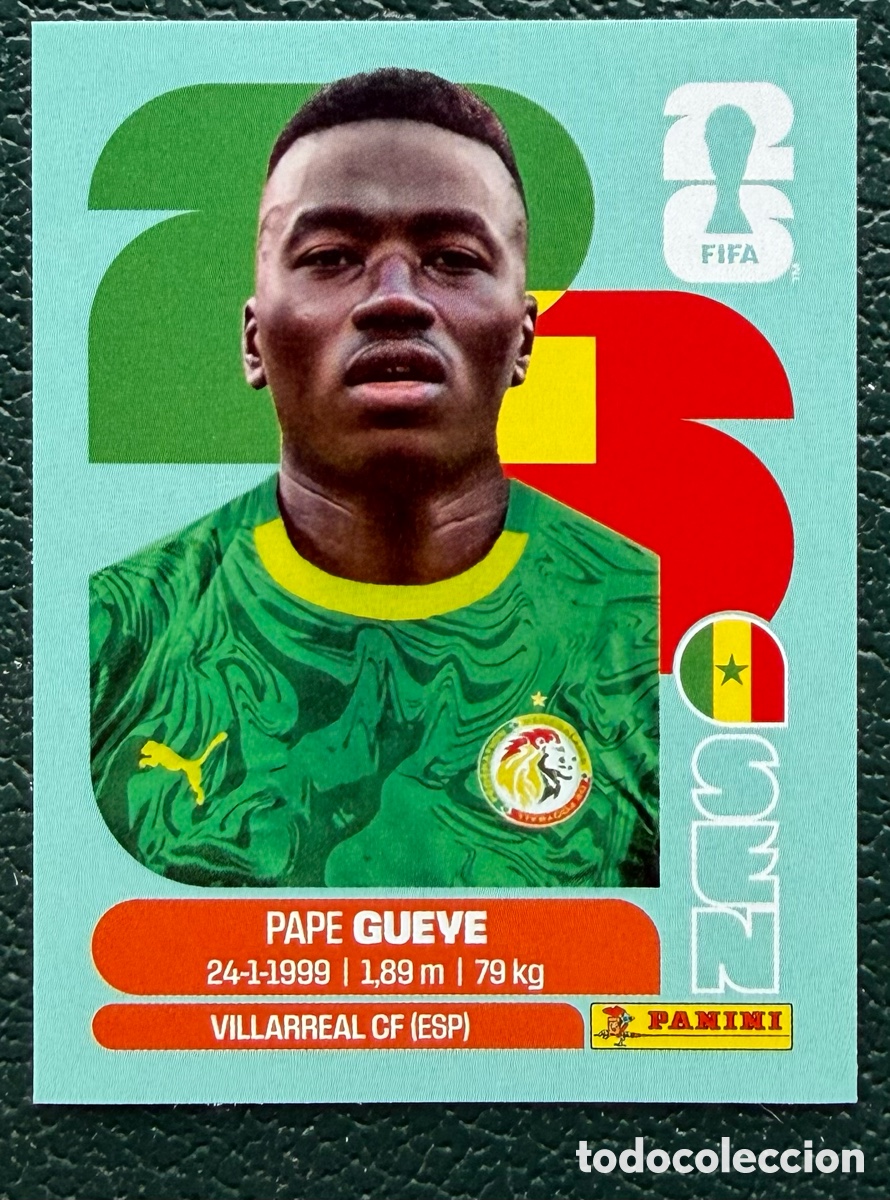 Cromos de f&uacute;tbol: SEN 11 PAPE GUEYE SENEGAL CROMOS ALBUM FIFA WORLD CUP MUNDIAL 2026 PANINI