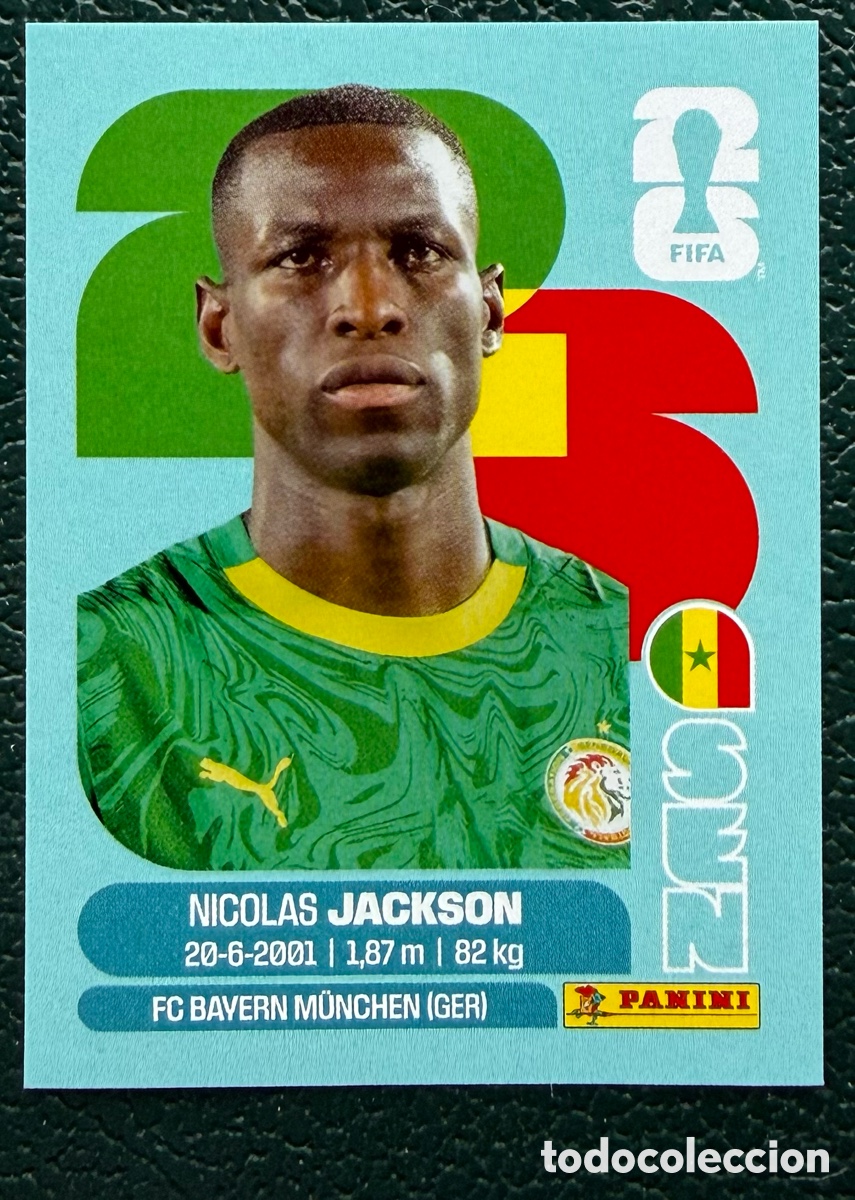 Cromos de f&uacute;tbol: SEN 19 NICOLAS JACKSON SENEGAL CROMOS ALBUM FIFA WORLD CUP MUNDIAL 2026 PANINI