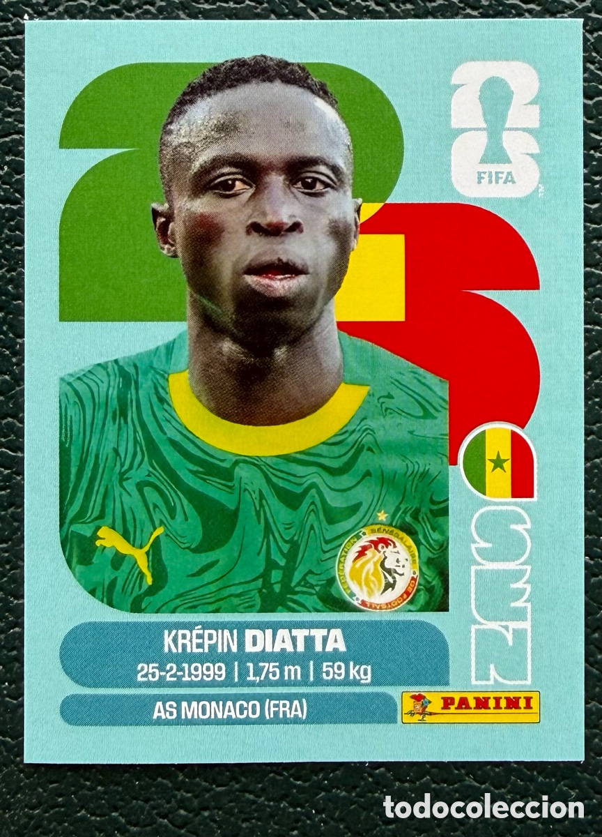 Cromos de f&uacute;tbol: SEN 20 KREPIN DIATTA SENEGAL CROMOS ALBUM FIFA WORLD CUP MUNDIAL 2026 PANINI