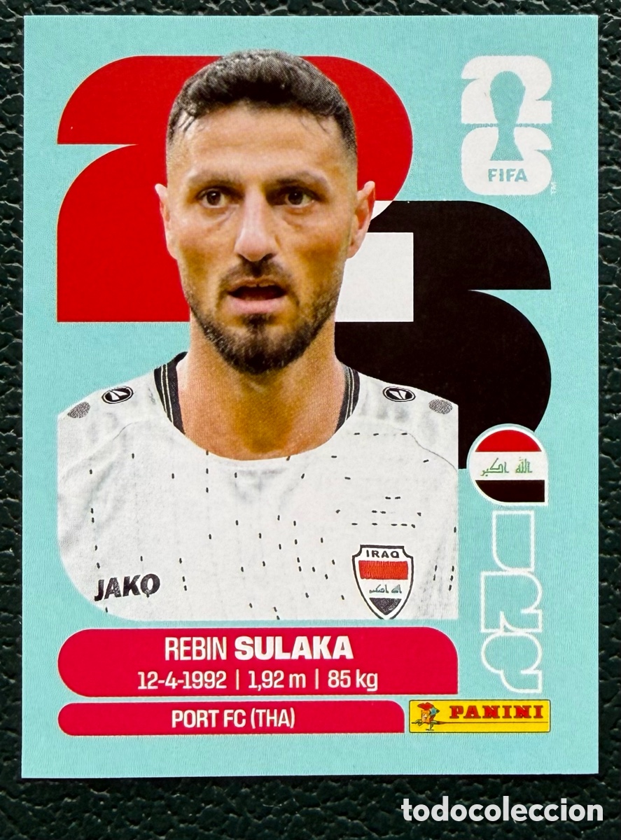 Figurine di Calcio: IRQ 3 REBIN SULAKA IRAQ CROMOS ALBUM FIFA WORLD CUP MUNDIAL 2026 PANINI