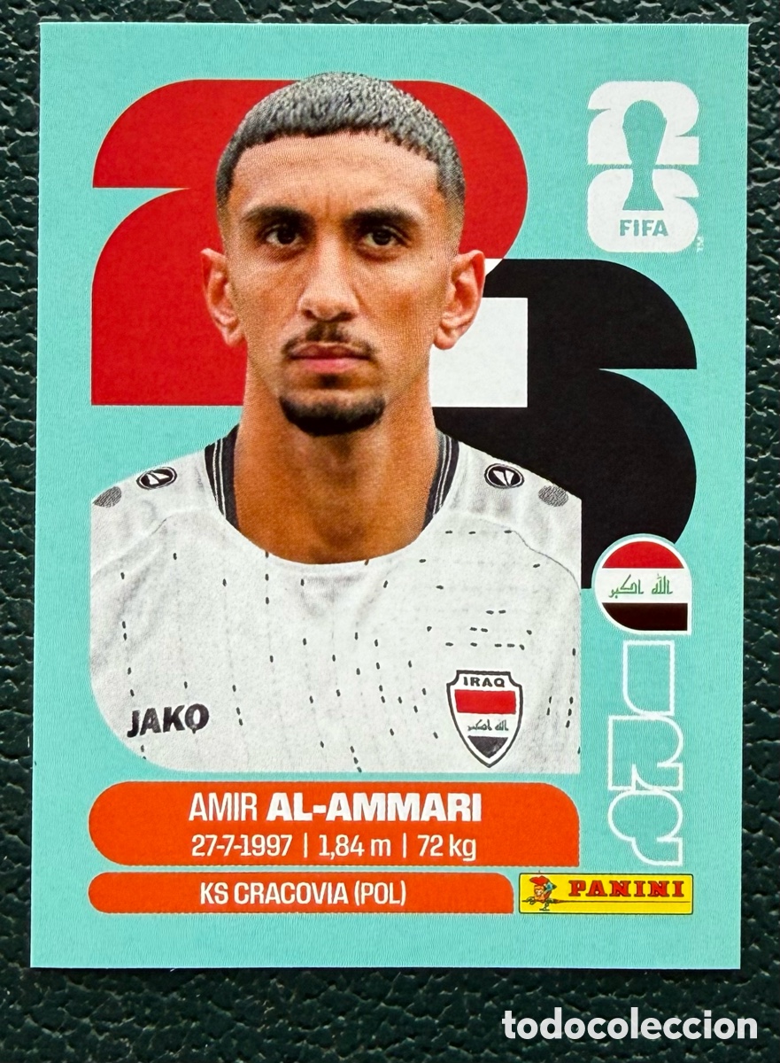 Figurine di Calcio: IRQ 10 AMIR AL-AMMARI IRAQ CROMOS ALBUM FIFA WORLD CUP MUNDIAL 2026 PANINI