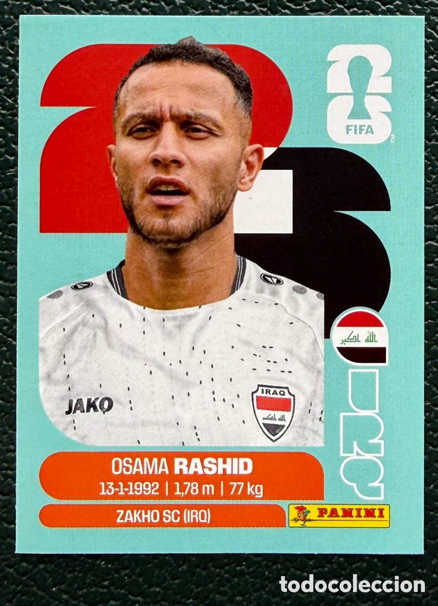 Figurine di Calcio: IRQ 17 OSAMA RASHID IRAQ CROMOS ALBUM FIFA WORLD CUP MUNDIAL 2026 PANINI