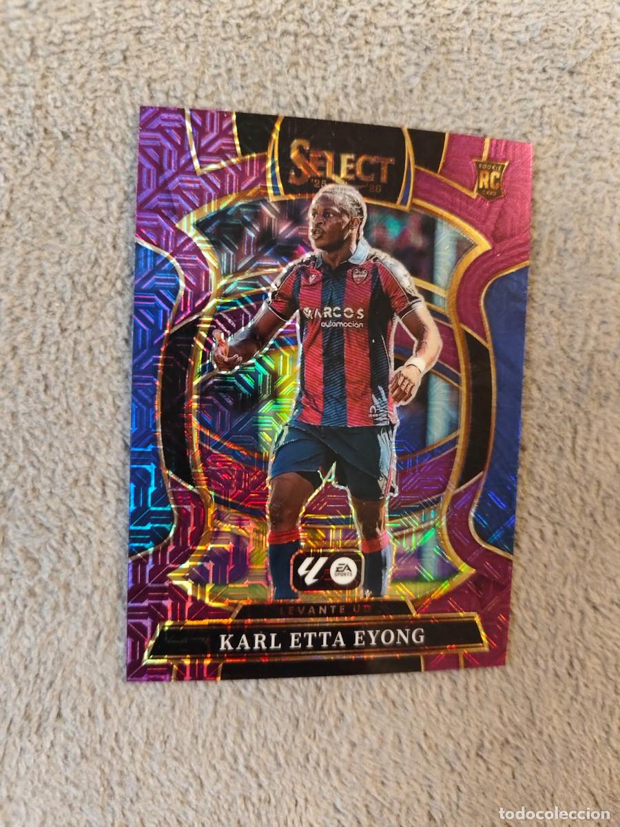 Cromos de f&uacute;tbol: 94 SELECT LA LIGA 25 26 KARL ETTA EYONG LEVANTE UD BASE TERRACE PANINI 2025 2026 PARALELA AAB