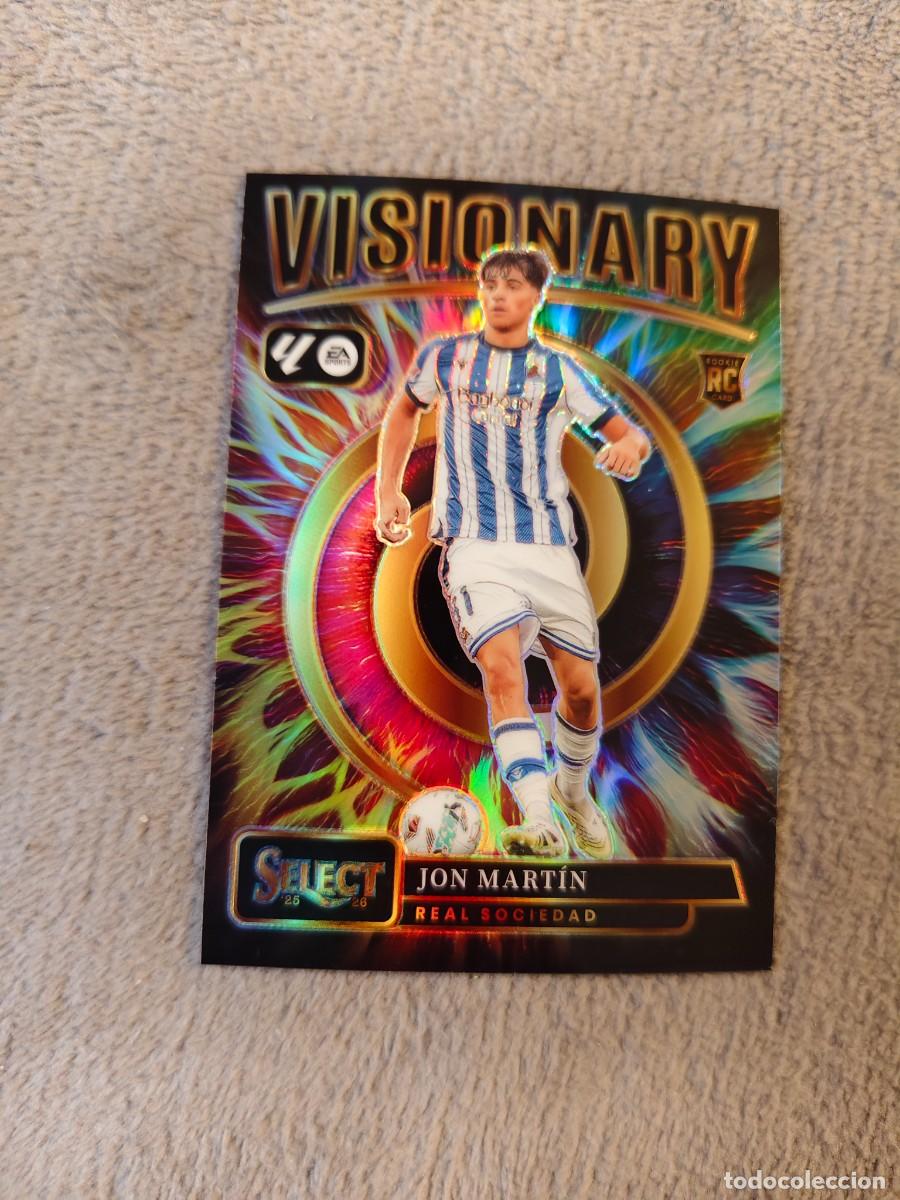 Cromos de f&uacute;tbol: V 20 SELECT LA LIGA 25 26 JON MARTIN REAL SOCIEDAD VISIONARY PANINI 2025 2026 CASE HIT SSP AAB