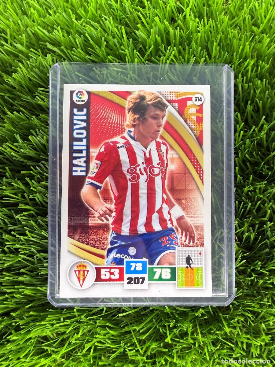 Cromos de f&uacute;tbol: N&ordm; 314 Halilovic Real Sporting Adrenalyn XL 15 16