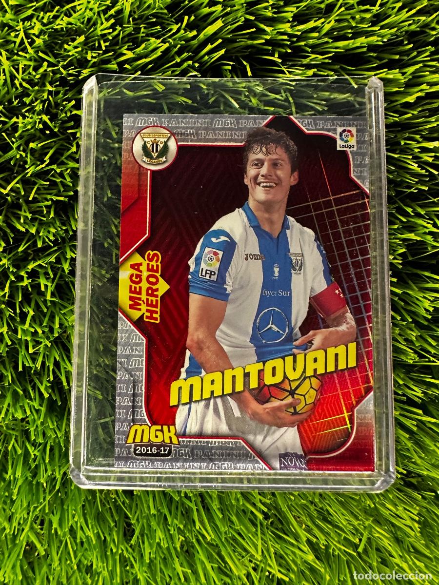 Cromos de f&uacute;tbol: N&ordm; 322 Mantovani Mega H&eacute;roes CD Legan&eacute;s Megacracks 16 17