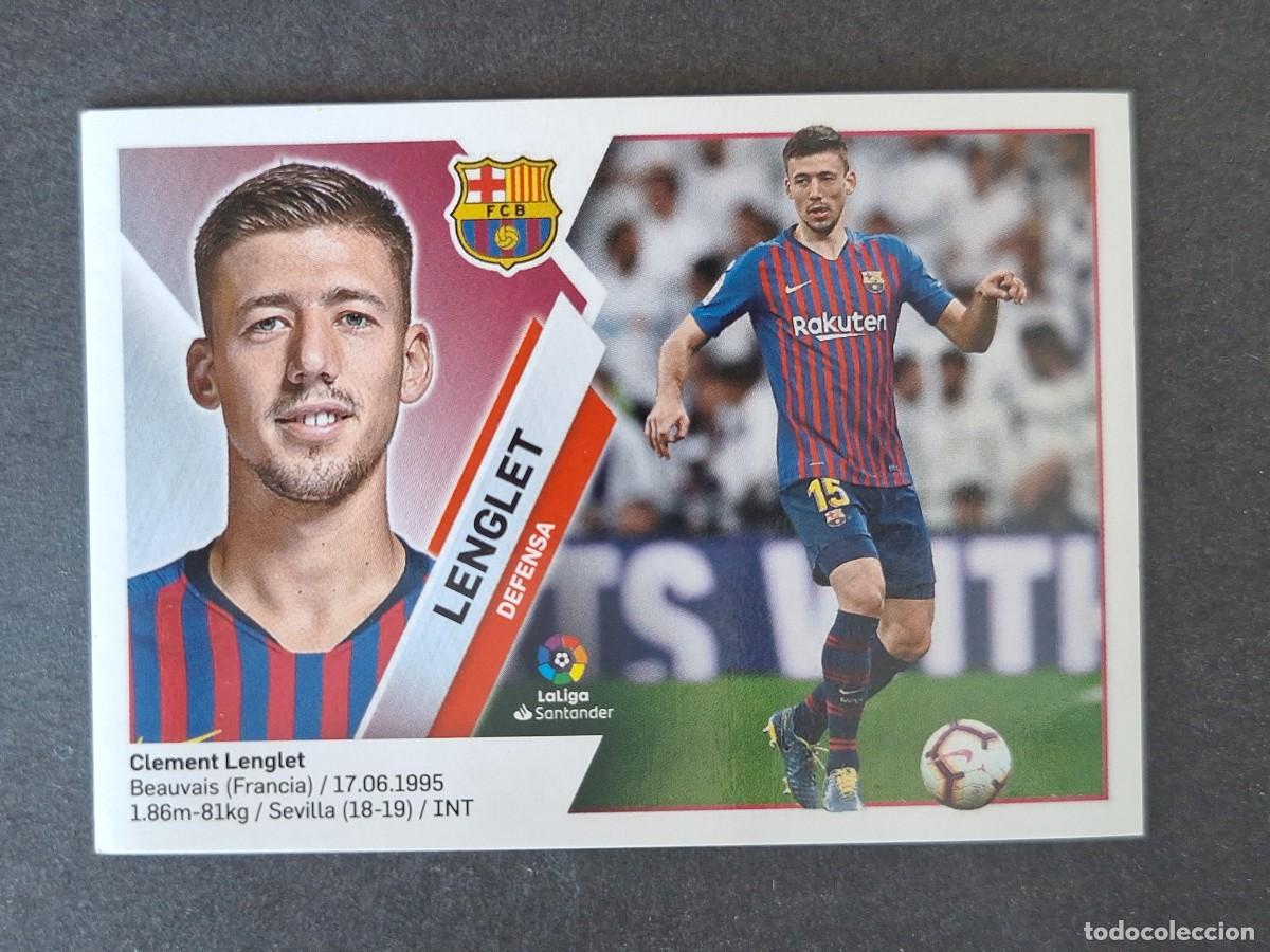 Cromos de f&uacute;tbol: LENGLET F. C BARCELONA LIGA ESTE 2019 2020 19 20 NUNCA PEGADO SIN PEGAR