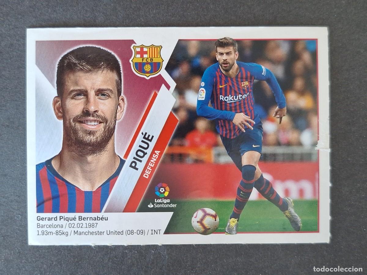 Cromos de f&uacute;tbol: PIQUE F. C BARCELONA LIGA ESTE 2019 2020 19 20 NUNCA PEGADO SIN PEGAR