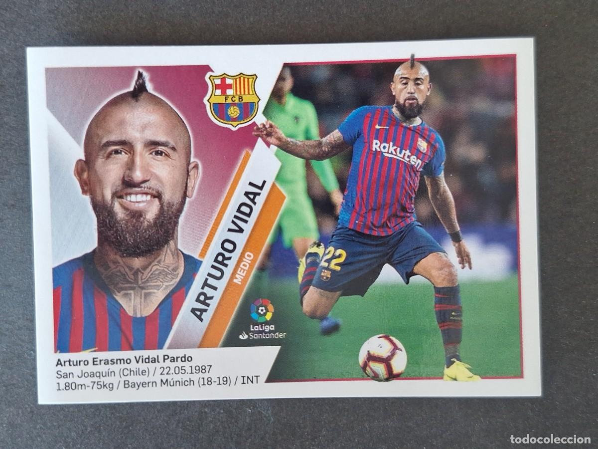 Cromos de f&uacute;tbol: ARTURO VIDAL F. C BARCELONA LIGA ESTE 2019 2020 19 20 NUNCA PEGADO SIN PEGAR