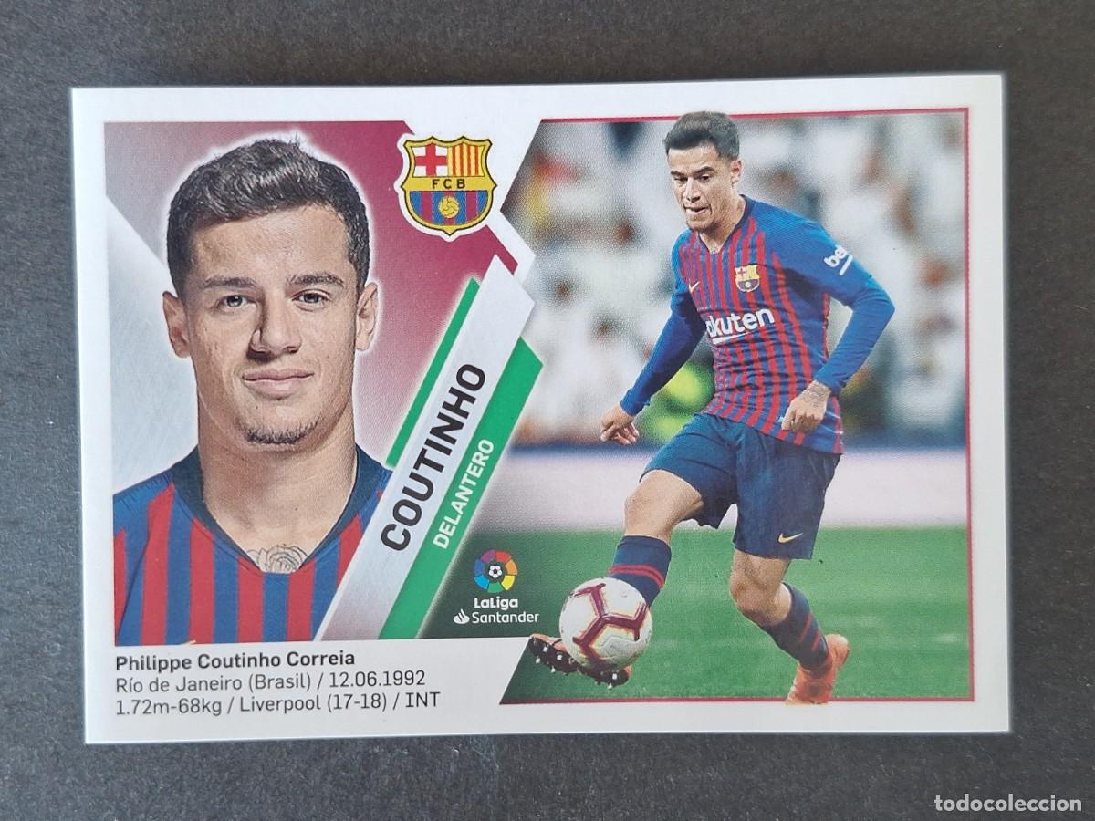 Cromos de f&uacute;tbol: COUTINHO F. C BARCELONA LIGA ESTE 2019 2020 19 20 NUNCA PEGADO SIN PEGAR