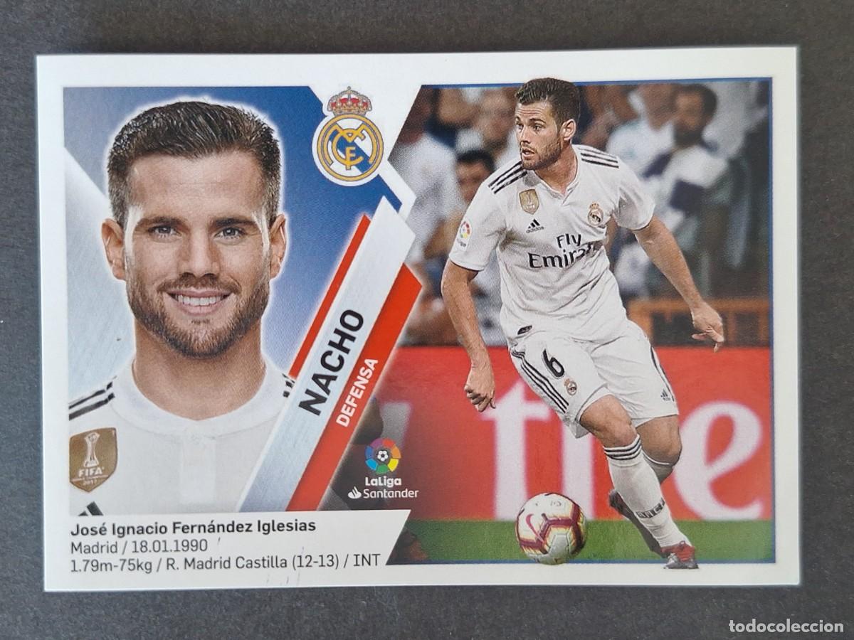 Cromos de f&uacute;tbol: NACHO REAL MADRID LIGA ESTE 2019 2020 19 20 NUNCA PEGADO SIN PEGAR