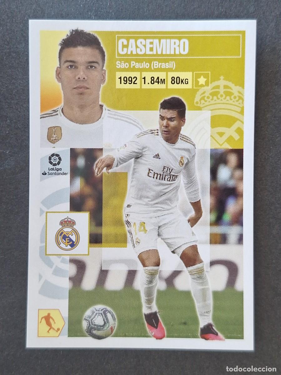 Cromos de f&uacute;tbol: CASEMIRO REAL MADRID LIGA ESTE 2020 2021 20 21 NUNCA PEGADO SIN PEGAR