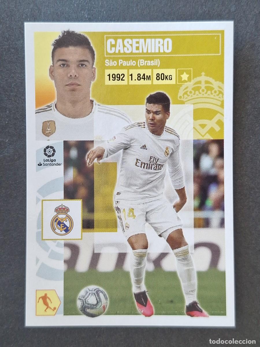 Cromos de f&uacute;tbol: CASEMIRO REAL MADRID LIGA ESTE 2020 2021 20 21 NUNCA PEGADO SIN PEGAR