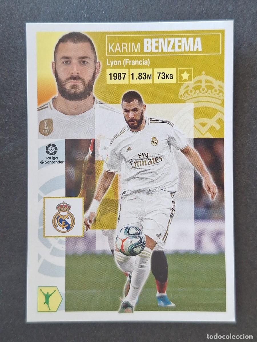 Cromos de f&uacute;tbol: BENZEMA REAL MADRID LIGA ESTE 2020 2021 20 21 NUNCA PEGADO SIN PEGAR