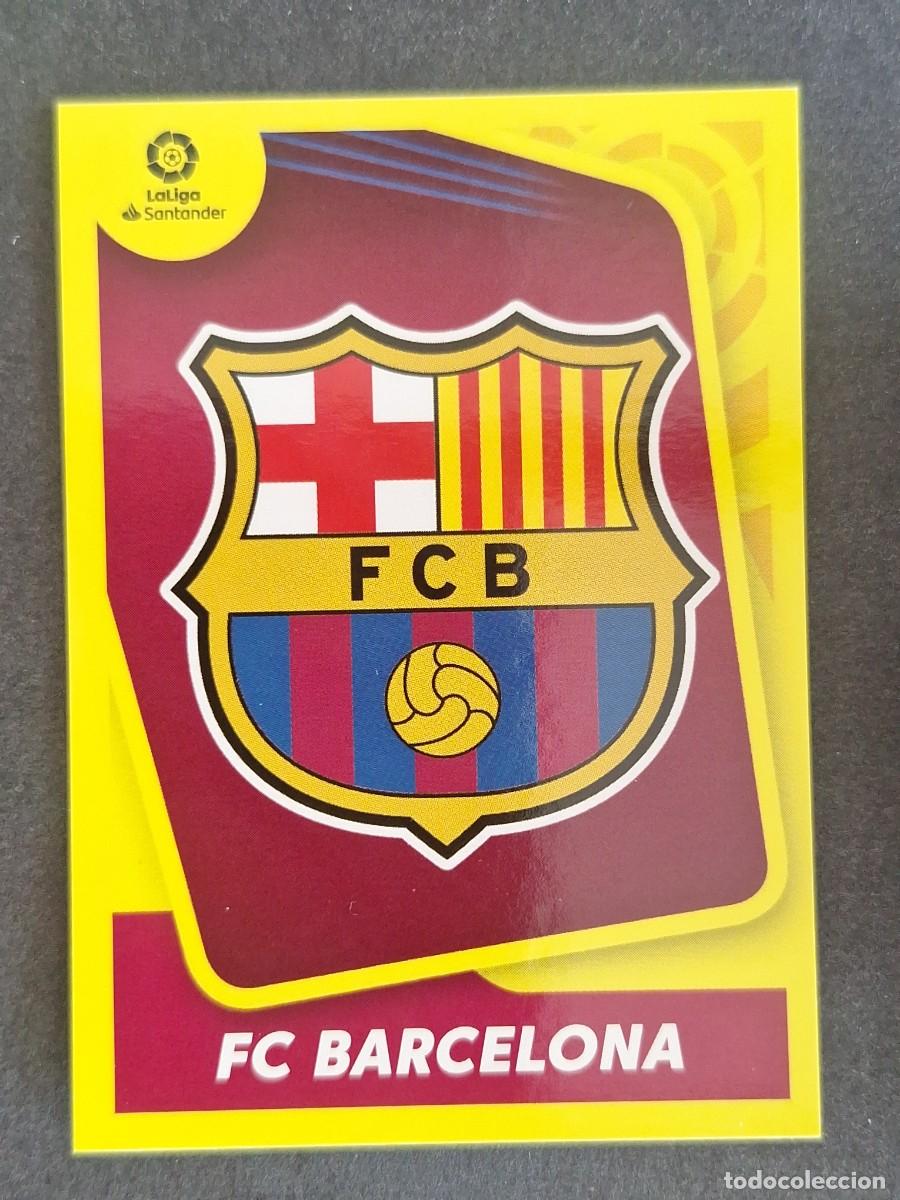 Cromos de f&uacute;tbol: ESCUDO F. C. BARCELONA LIGA ESTE 2021 2022 21 22 NUNCA PEGADO SIN PEGAR