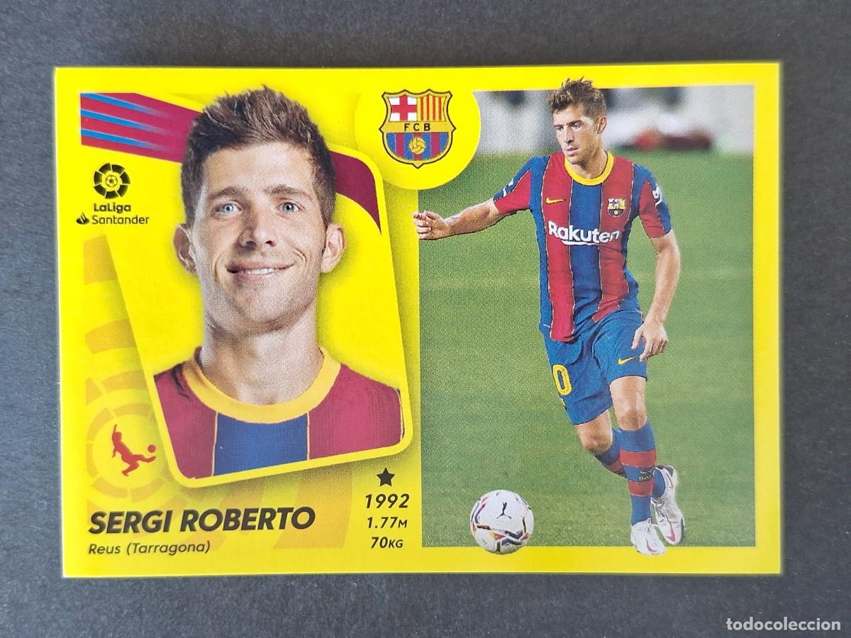 Fu&szlig;ball-Sticker: SERGI ROBERTO F. C. BARCELONA LIGA ESTE 2021 2022 21 22 NUNCA PEGADO SIN PEGAR