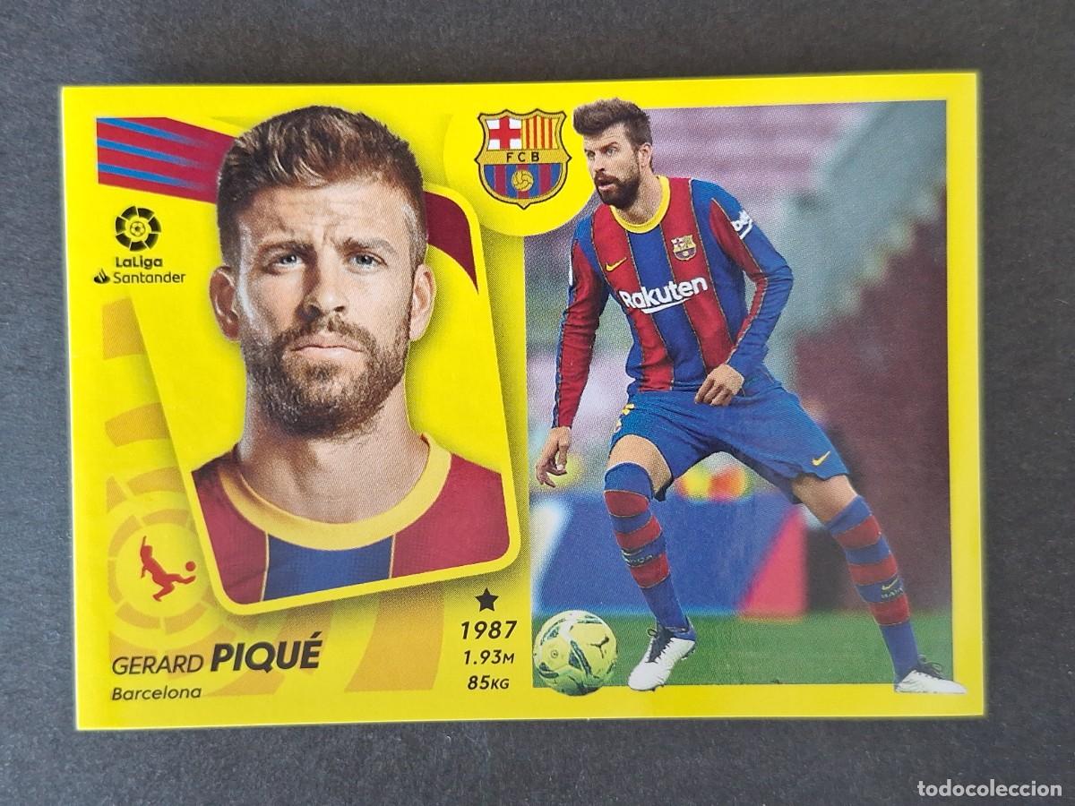 Fu&szlig;ball-Sticker: PIQUE F. C. BARCELONA LIGA ESTE 2021 2022 21 22 NUNCA PEGADO SIN PEGAR
