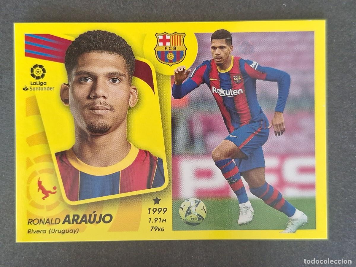 Fu&szlig;ball-Sticker: ARAUJO F. C. BARCELONA LIGA ESTE 2021 2022 21 22 NUNCA PEGADO SIN PEGAR
