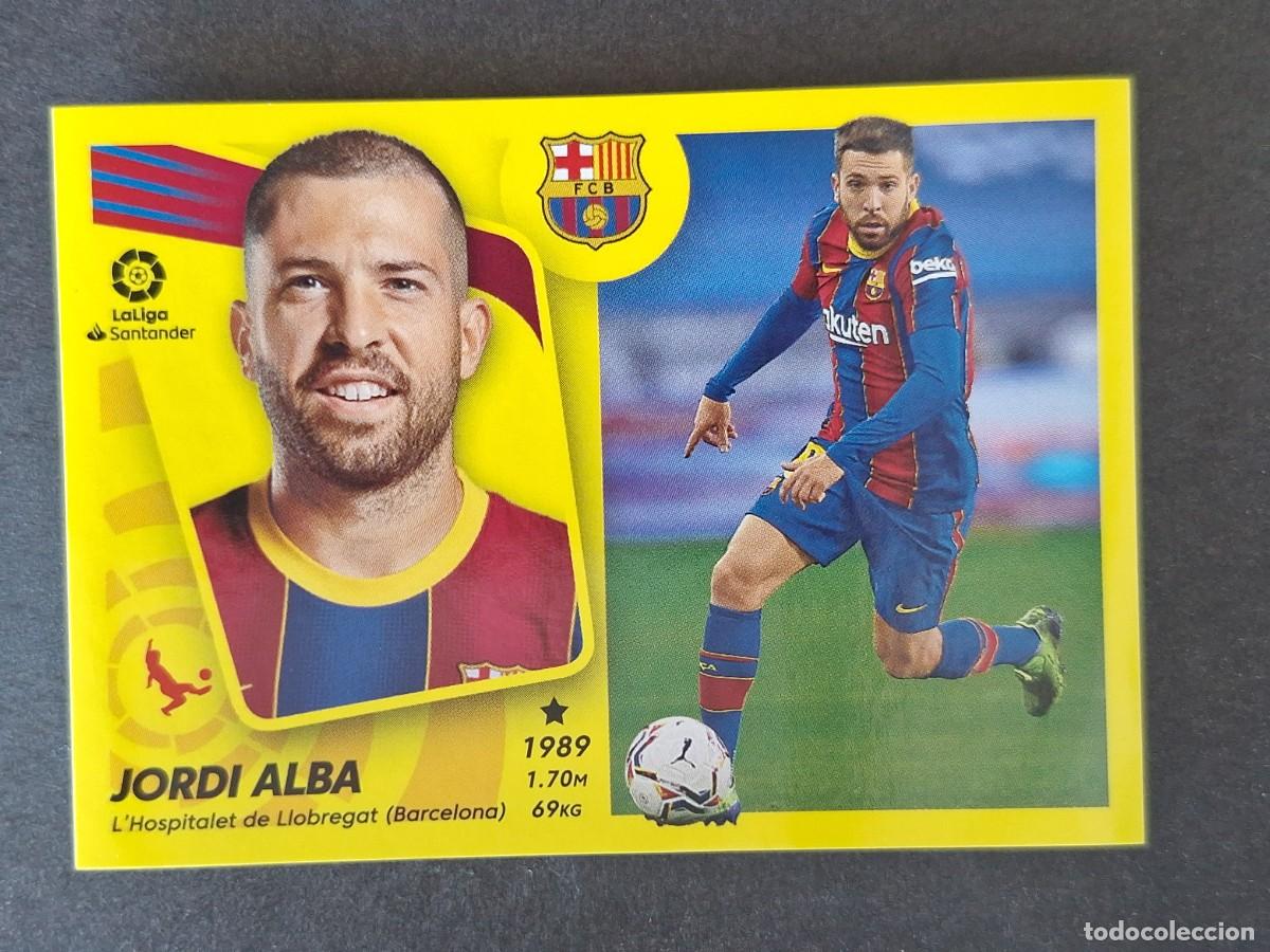 Fu&szlig;ball-Sticker: JODRI ALBA F. C. BARCELONA LIGA ESTE 2021 2022 21 22 NUNCA PEGADO SIN PEGAR