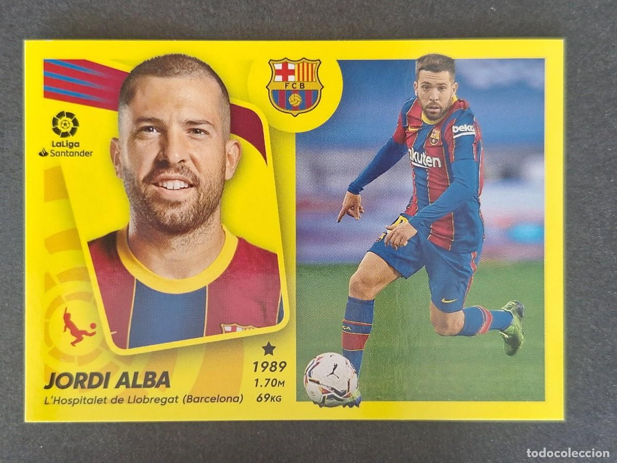 Fu&szlig;ball-Sticker: JODRI ALBA F. C. BARCELONA LIGA ESTE 2021 2022 21 22 NUNCA PEGADO SIN PEGAR