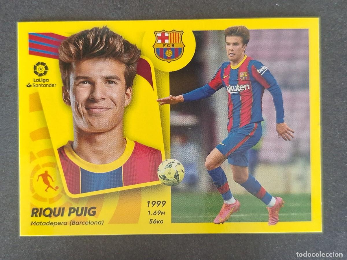 Figurine di Calcio: RIQUI PUIG F. C. BARCELONA LIGA ESTE 2021 2022 21 22 NUNCA PEGADO SIN PEGAR