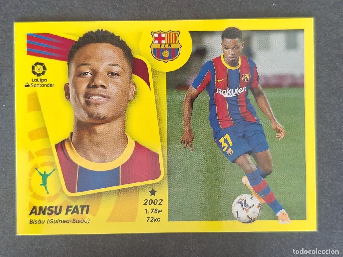 Figurine di Calcio: ANSU FATI F. C. BARCELONA LIGA ESTE 2021 2022 21 22 NUNCA PEGADO SIN PEGAR