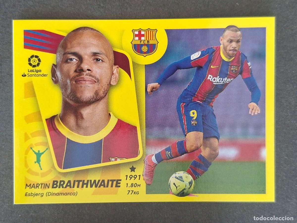 Figurine di Calcio: BRAITHWAITE F. C. BARCELONA LIGA ESTE 2021 2022 21 22 NUNCA PEGADO SIN PEGAR