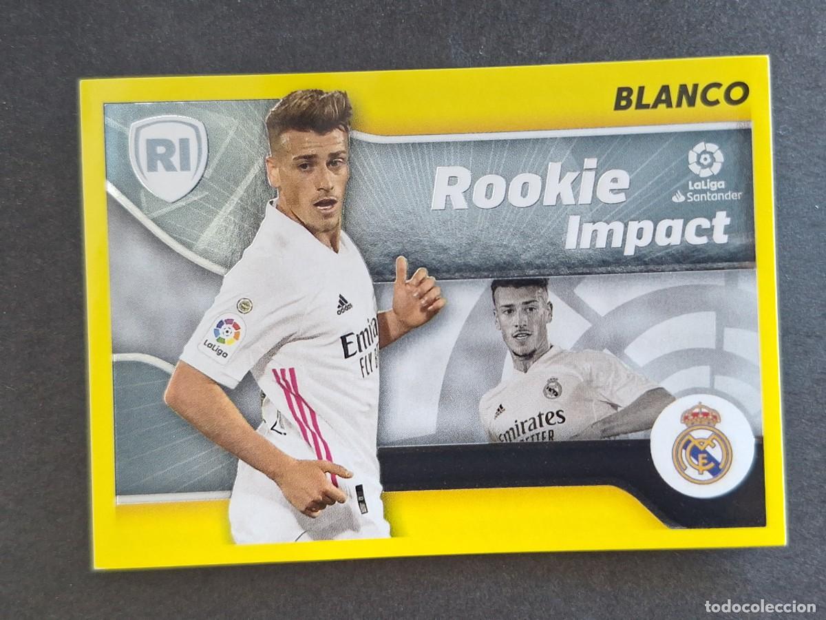Figurine di Calcio: BLANCO ROOKIE IMPACT REAL MADRID LIGA ESTE 2021 2022 21 22 NUNCA PEGADO SIN PEGAR