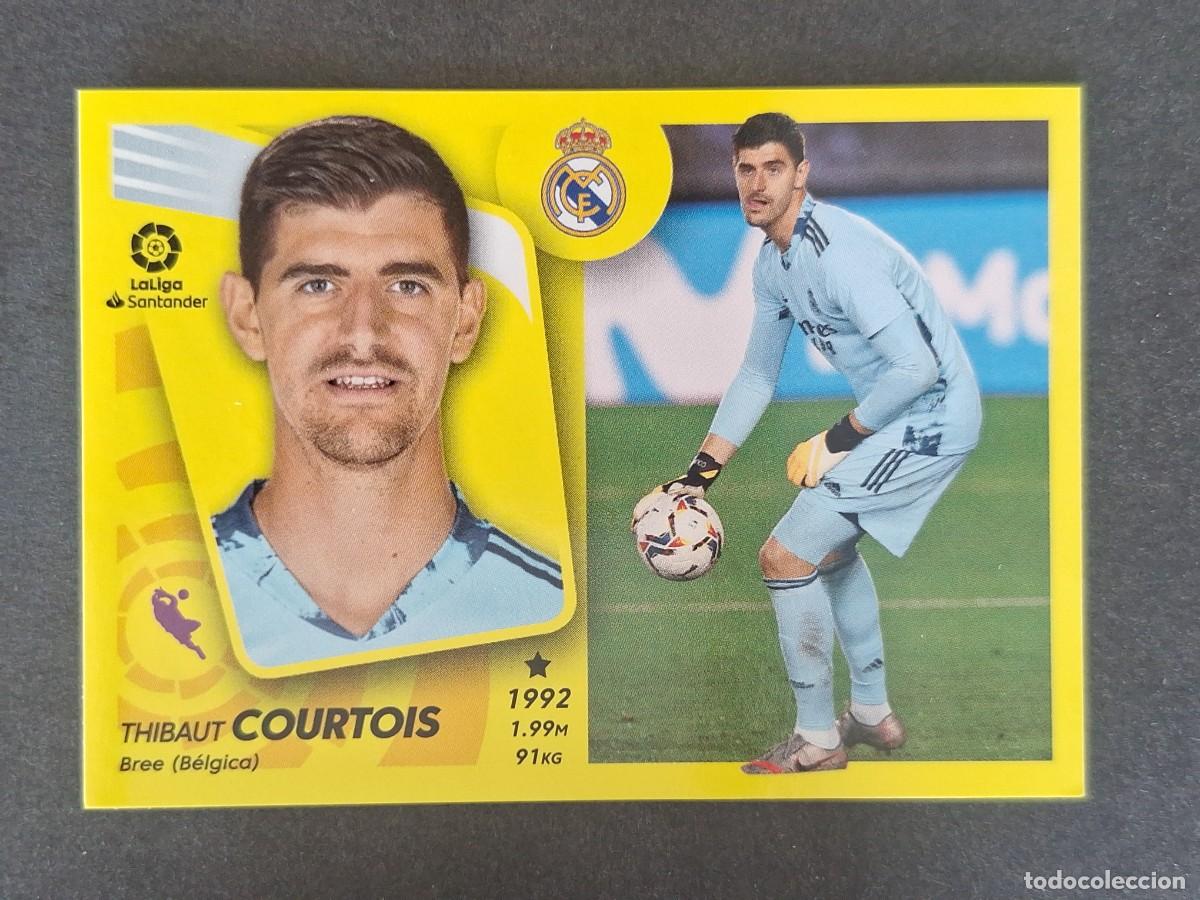 Cromos de f&uacute;tbol: COURTOIS REAL MADRID LIGA ESTE 2021 2022 21 22 NUNCA PEGADO SIN PEGAR