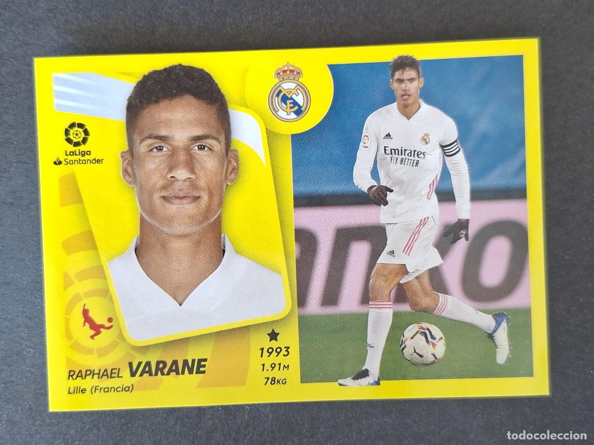Cromos de f&uacute;tbol: VARANE REAL MADRID LIGA ESTE 2021 2022 21 22 NUNCA PEGADO SIN PEGAR