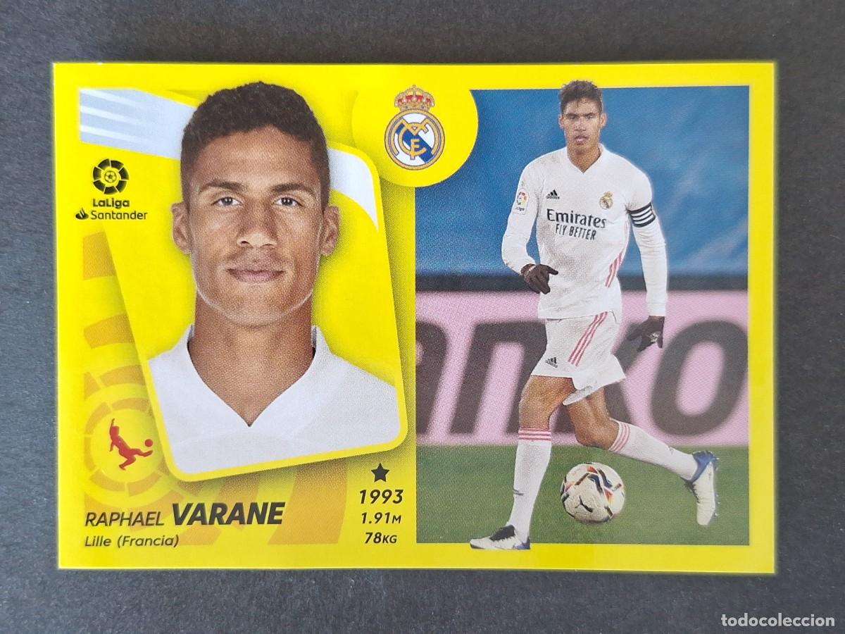 Cromos de f&uacute;tbol: VARANE REAL MADRID LIGA ESTE 2021 2022 21 22 NUNCA PEGADO SIN PEGAR
