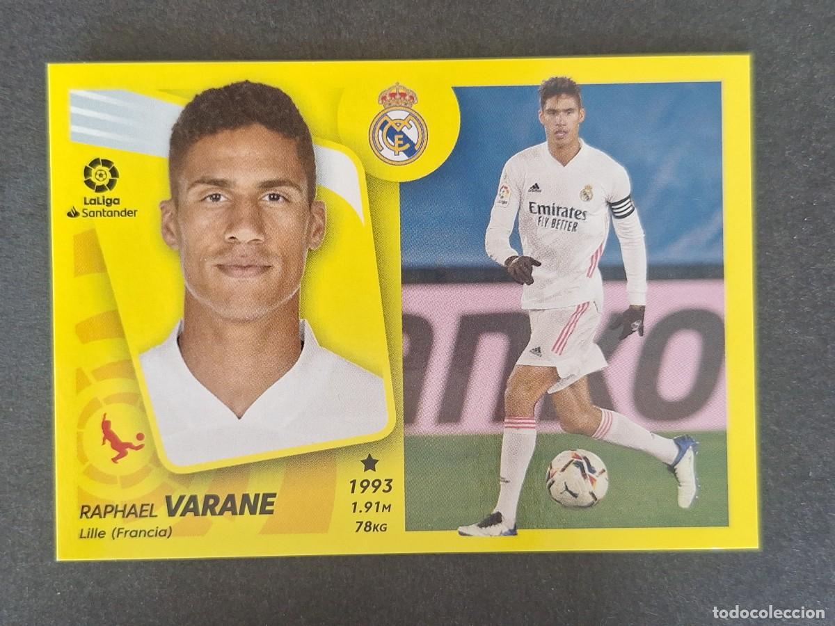 Cromos de f&uacute;tbol: VARANE REAL MADRID LIGA ESTE 2021 2022 21 22 NUNCA PEGADO SIN PEGAR
