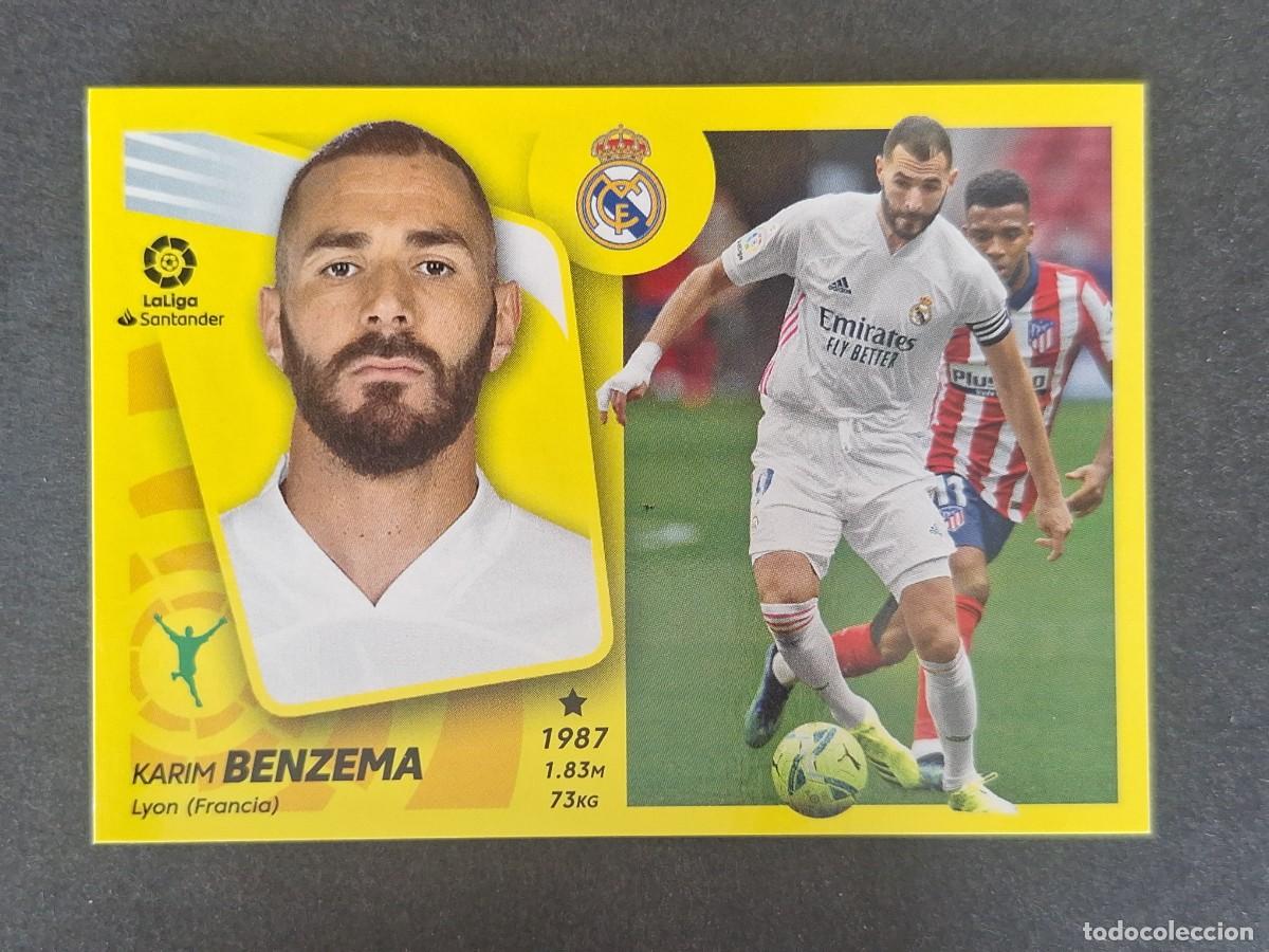 Figurine di Calcio: BENZEMA REAL MADRID LIGA ESTE 2021 2022 21 22 NUNCA PEGADO SIN PEGAR