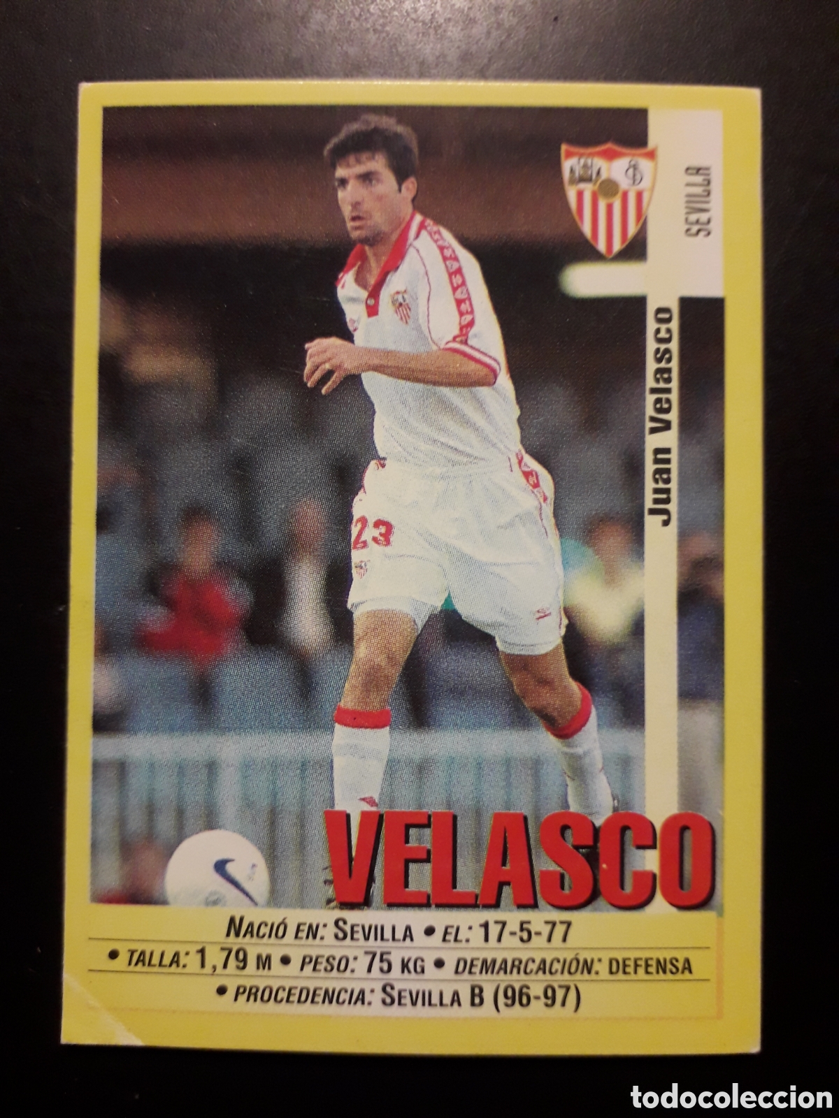Figurine di Calcio: VELASCO, SEVILLA PANINI LIGA 1999-2000 99 00 N&deg; 369 SIN PEGAR. PEDIDO M&Iacute;NIMO 3&euro;