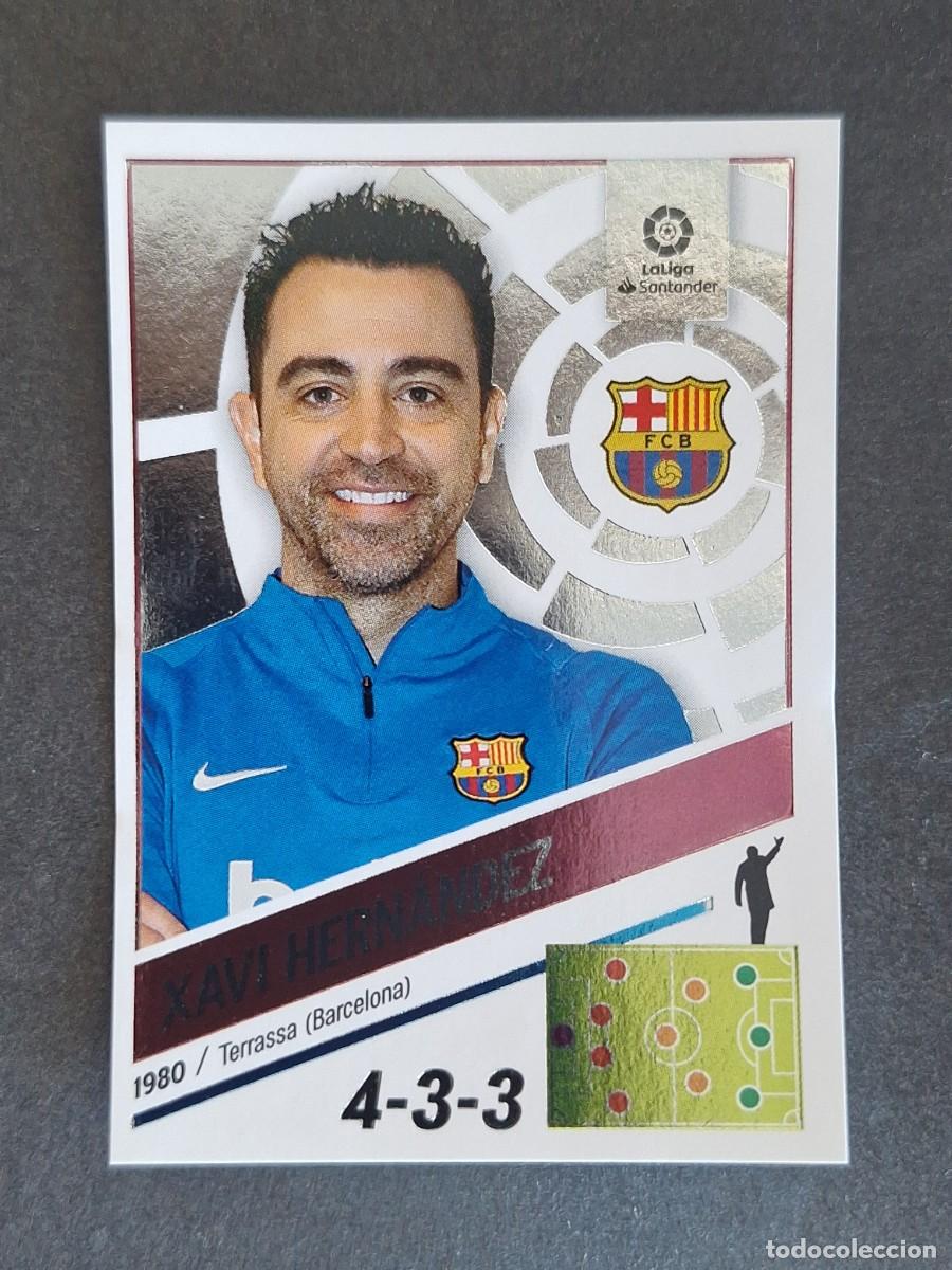 Figurine di Calcio: XAVI HERNANDEZ ENTRENADOR F. C. BARCELONA LIGA ESTE 2022 2023 22 23 NUNCA PEGADO SIN PEGAR